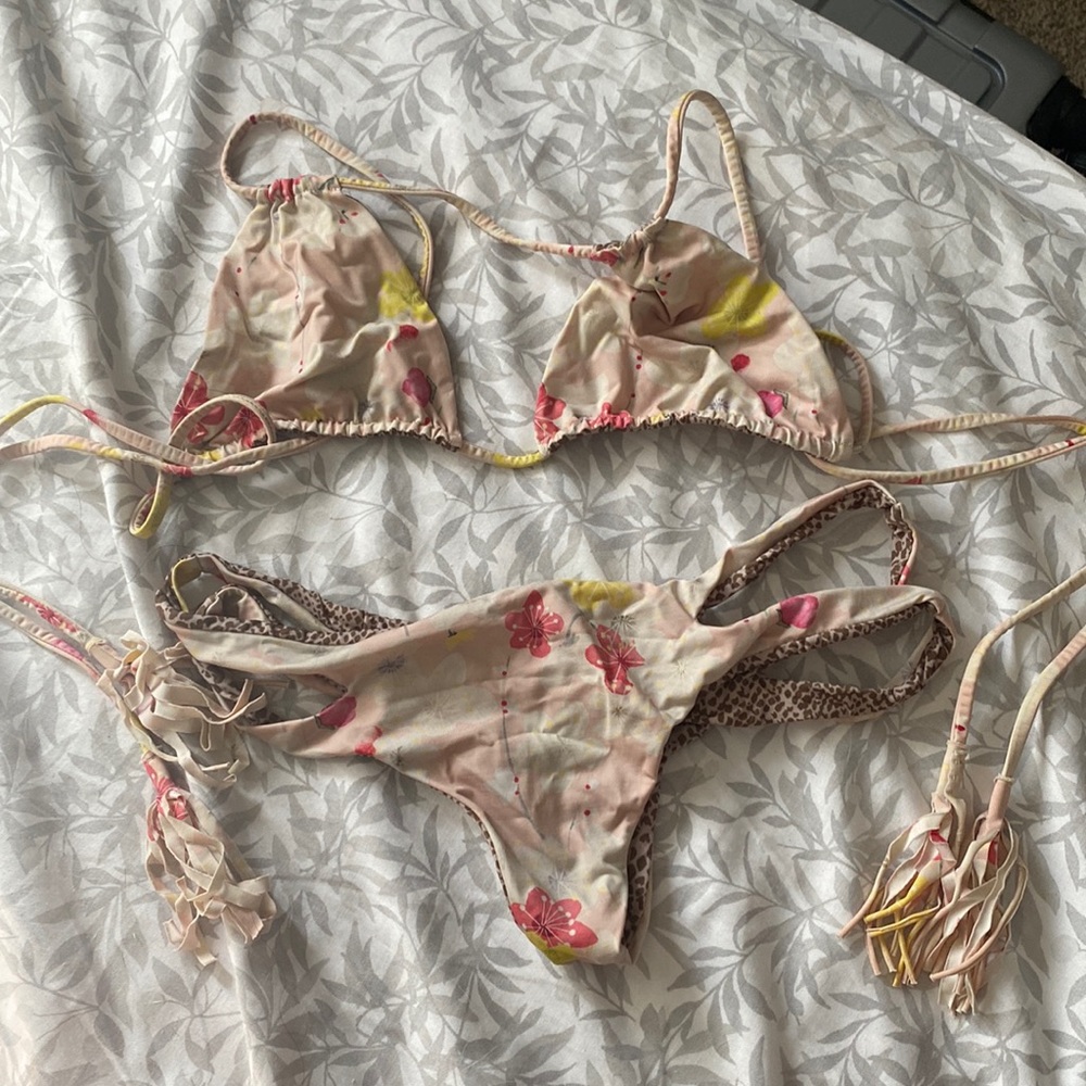 Floral acacia bikini